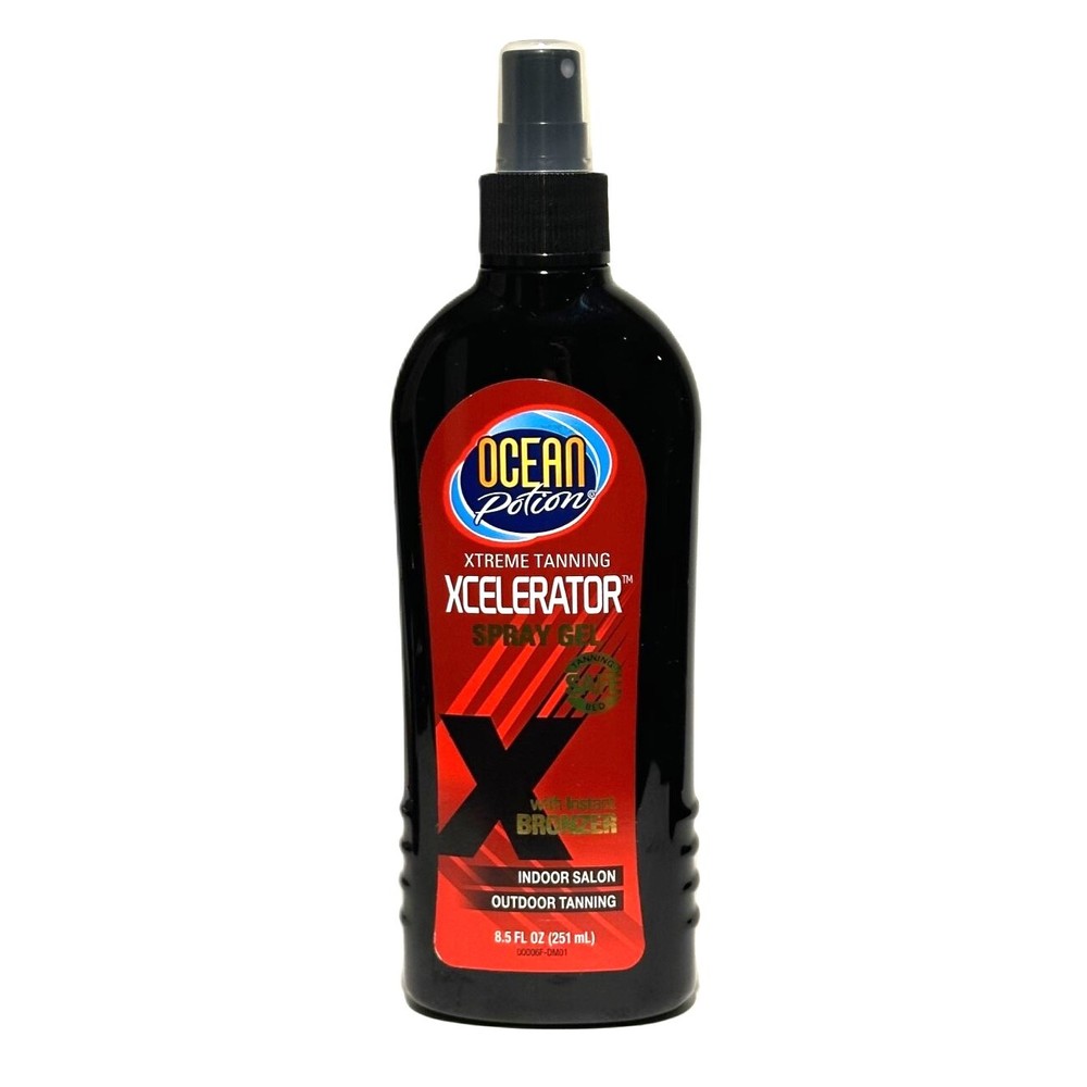2 Pack Ocean Potion Xtreme Tanning Xcelerator Spray Instant Bronzer 8.5 oz