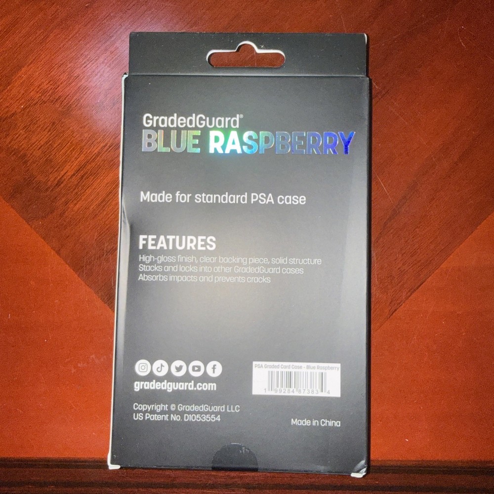 GradedGuard Limited Edition BLUE RASPBERRY PSA Graded Card Case Guard Protector