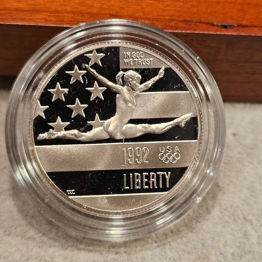 1992 GOLD/SILVER Olympic Proof Set Proof/Unc Box COA
