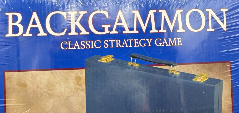 Vtg Backgammon Set Maplegrove Collection Stitched Felt Field & Leatherette Case