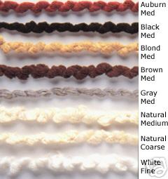 White Stringlets 100% Cotton String Doll & Craft Hair