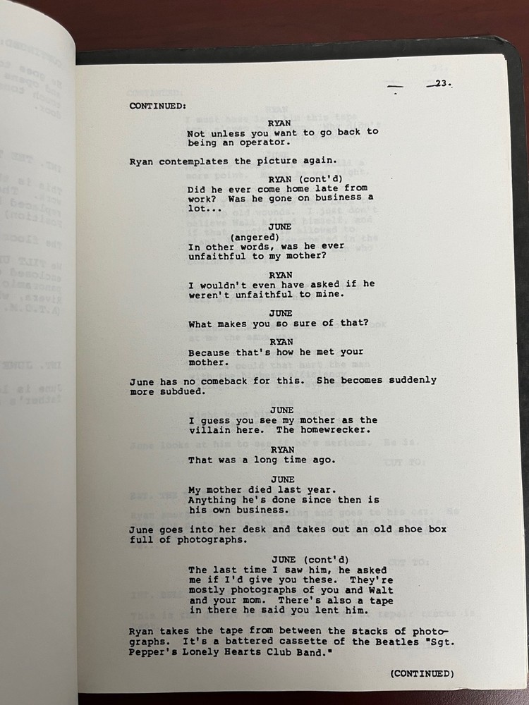 Scarce original DIAL TONE Script Screenplay David S. Ward William Floyd 1985