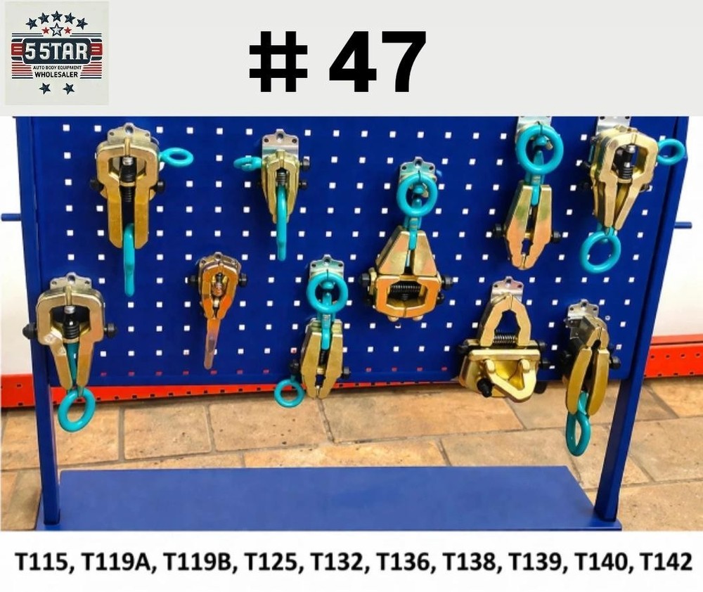SET#47 AUTO BODY FRAME MACHINE TOOLS HEAVY 10 PIECE  CLAMPS MEGA