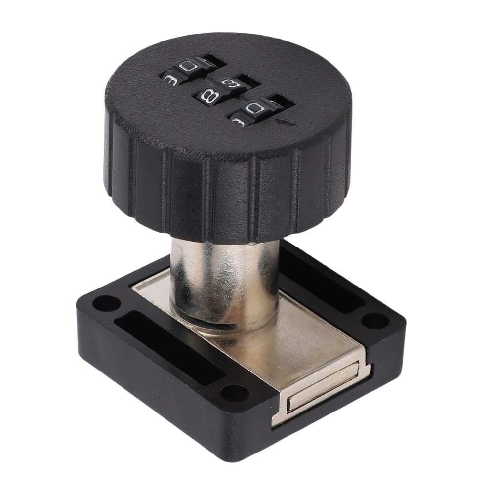 Combination Cabinet Cam Lock 3 Digits Password Coded Drawer Lock Black
