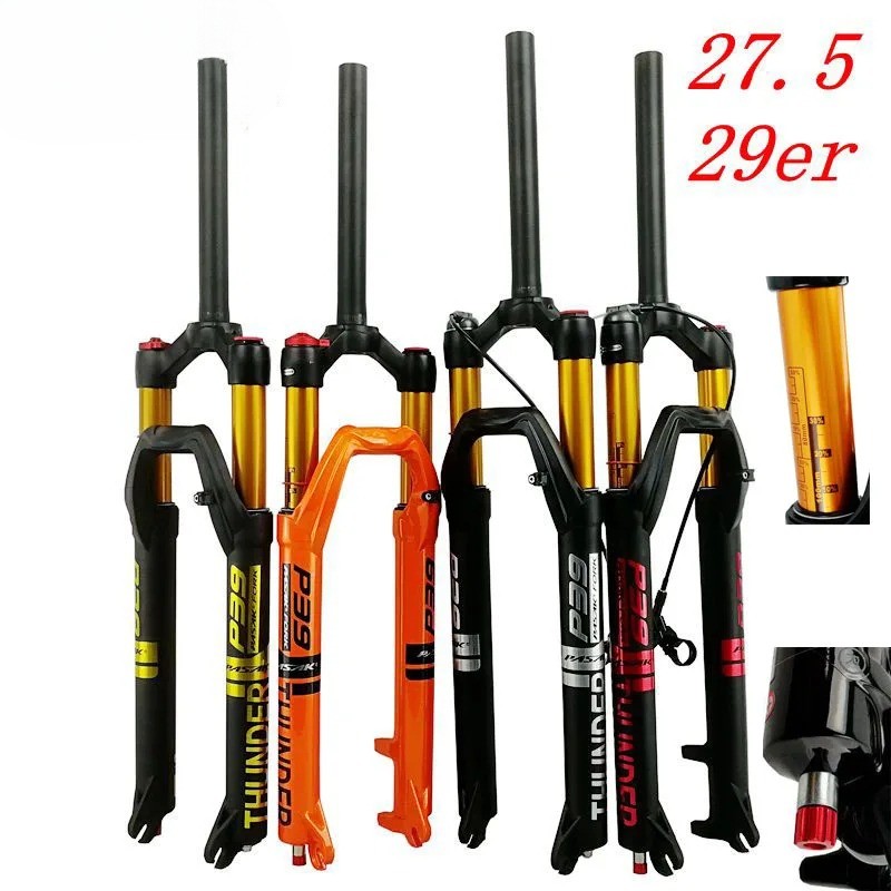 Mountain Bicycle Air Fork 27.5 29in Shoulder/Wire Control Damping Front Fork