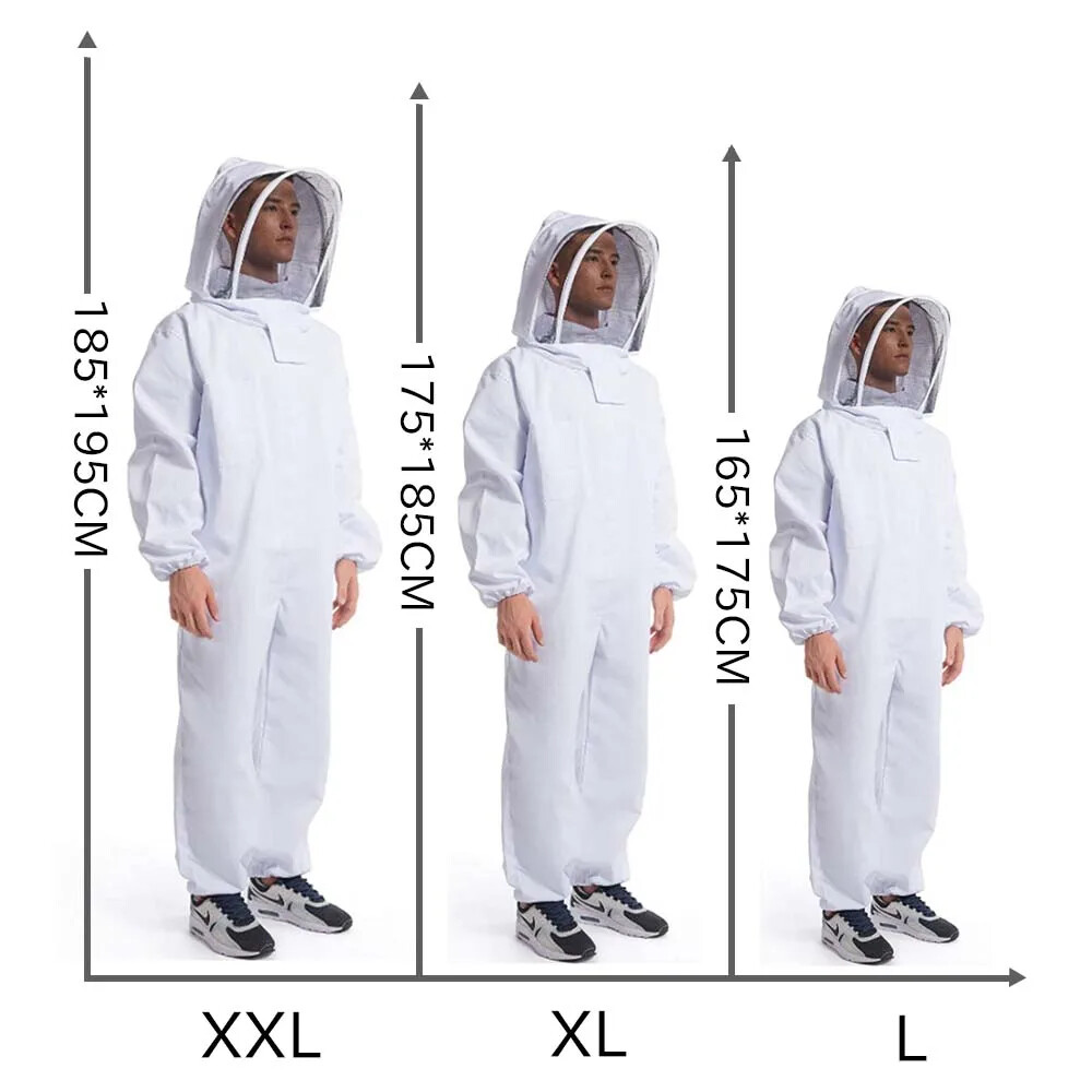 Full Body Beekeeping Clothes Professional Protection Beekeeping Suit Safty Veil