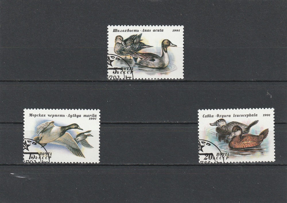 USSR--Me. No; 6210-6212 .---1991.      U-08