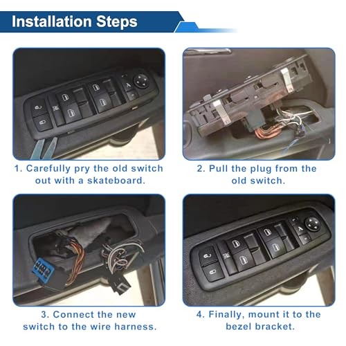 Front Left Driver Side Power Window Switch for Toyota Tundra 2000-2004 Window