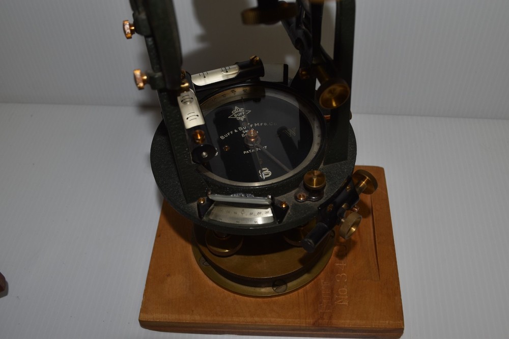 Buff & Buff Theodolite Transit In Box - MODEL 34100 -ANTIQUE (WSA55)