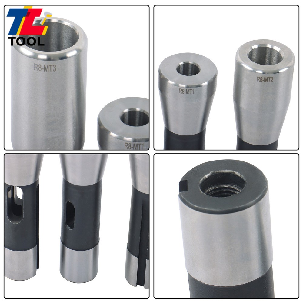 R8 Shank Quick Change Adapters 1MT 2MT 3MT Machining Set