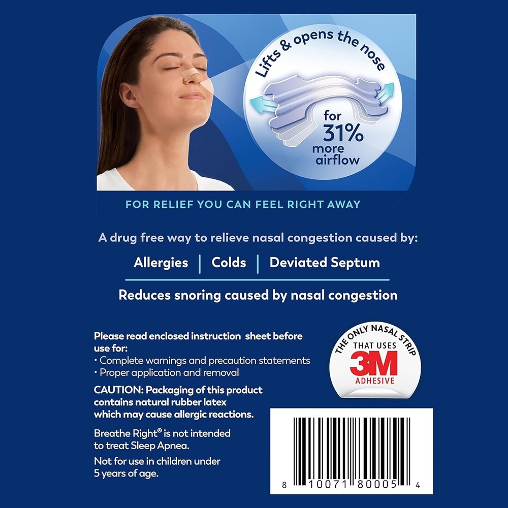 New Clear Large Nasal Strips for Better Breathing