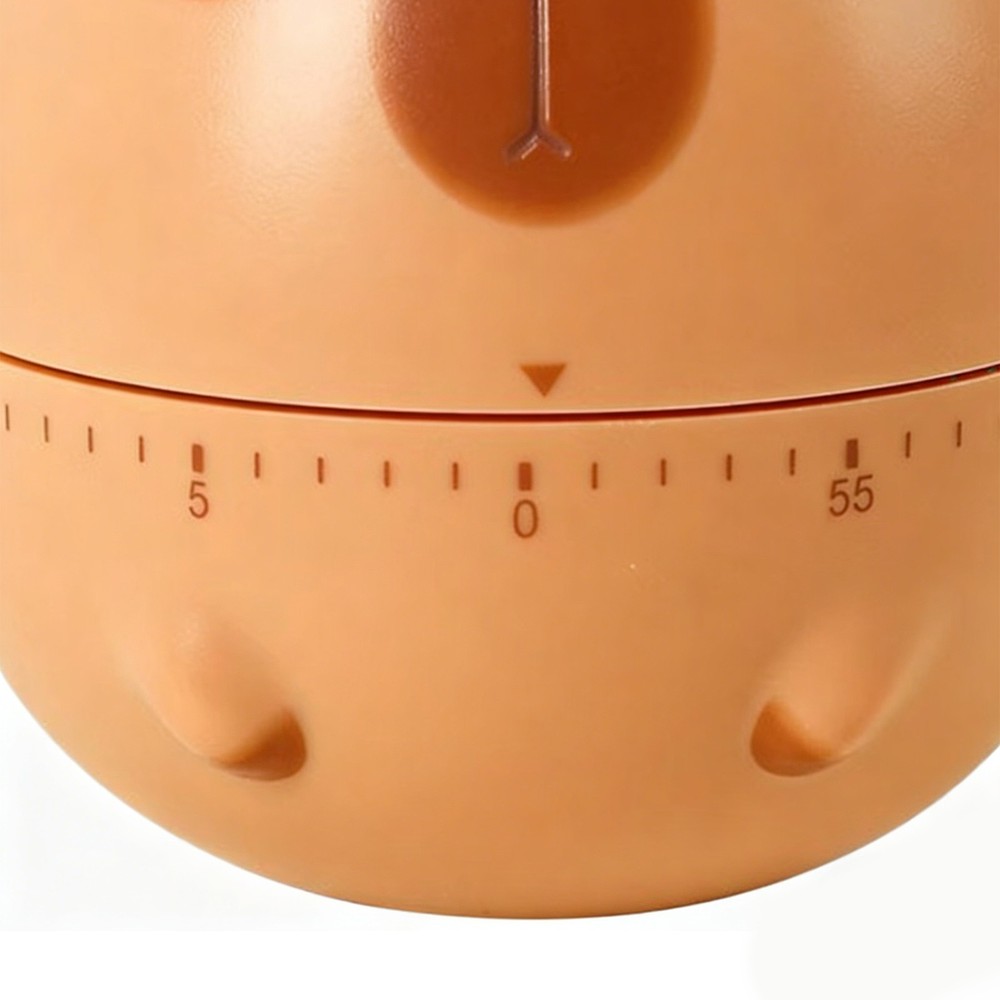 1Pc Capybara Kitchen Timer Mechanical Kitchen Timer Animal Shaped Clock Alarm
