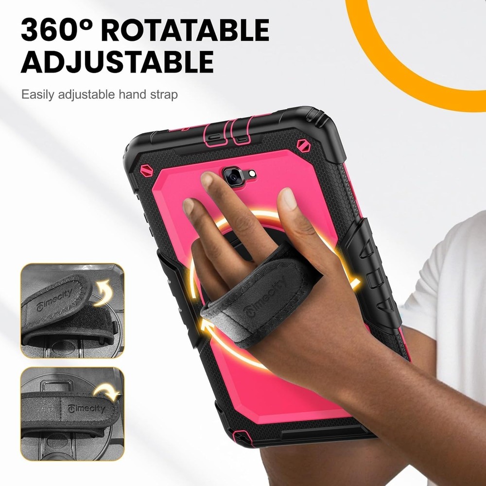 Robust Protective Case for Galaxy Tab A 10.1 - Screen Protector and Hand Strap