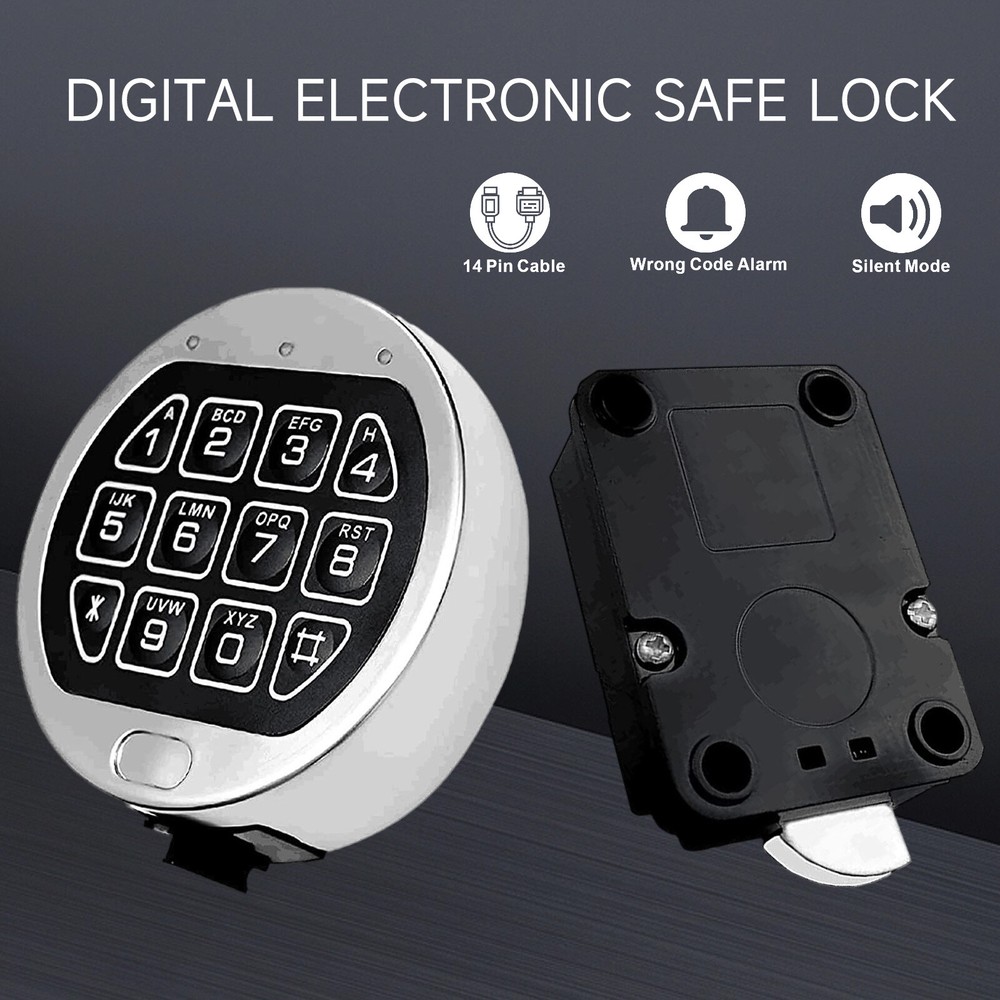 New Replacement Electronic Combination Safe Lock Digital Keypad With Swing Bol2c