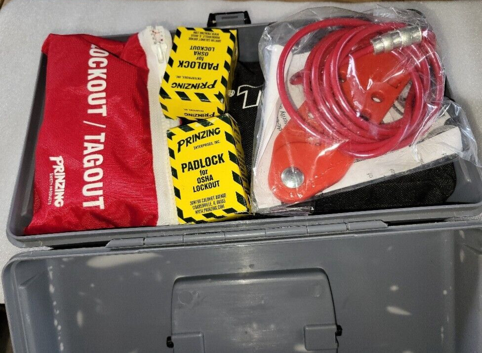 IDEAL 44-970 Basic Lockout Tagout Kit / Brady Prinzing Kit & Assorted Devices