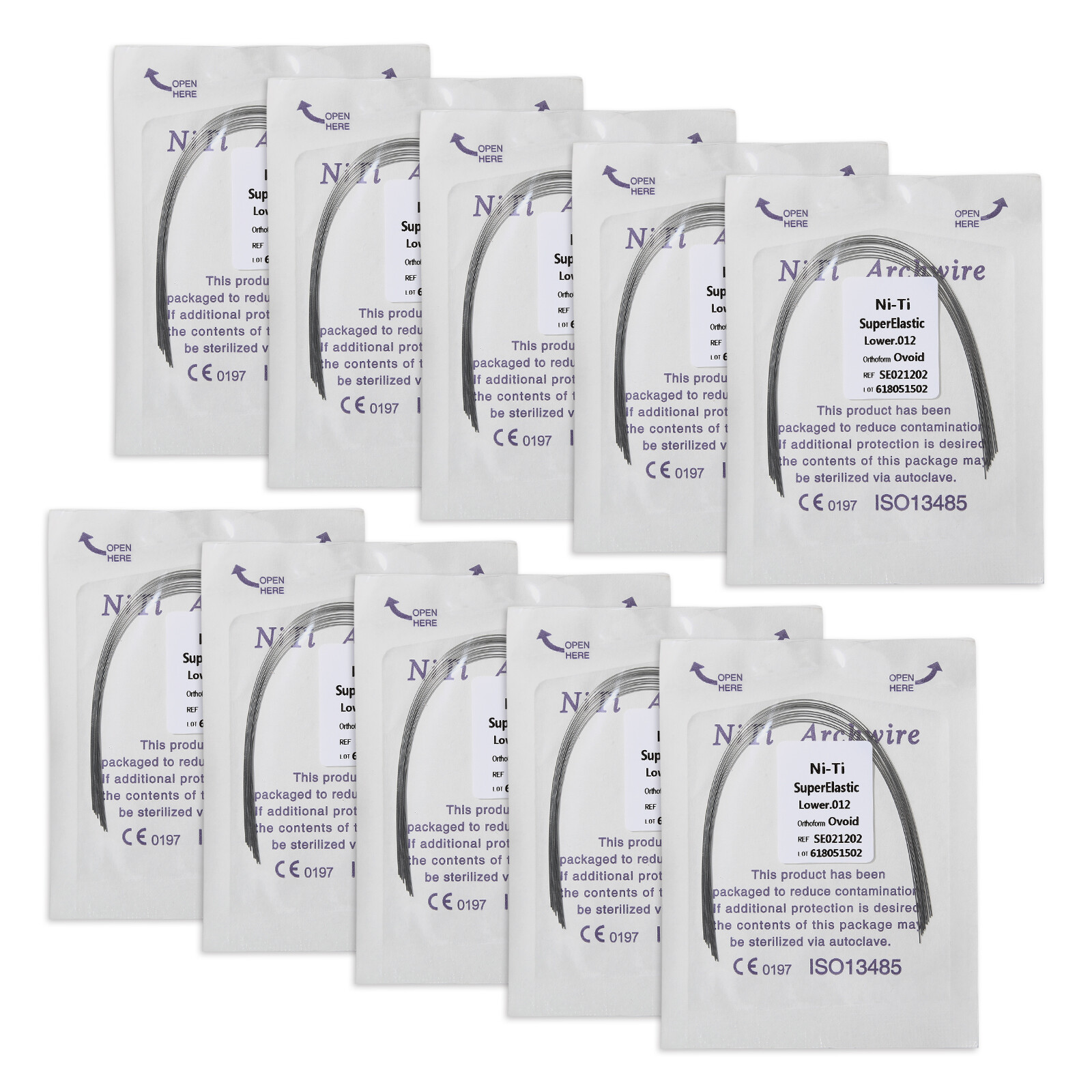 Arcos de Dental Ortodoncia Redondos Niti Arco de Alambre Su Arch Wire USA