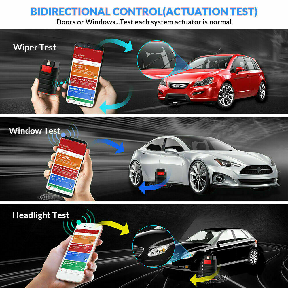 2023 THINKDIAG OBD2 Scanner Car Diagnostic Tool Full Software Free Bidirectional
