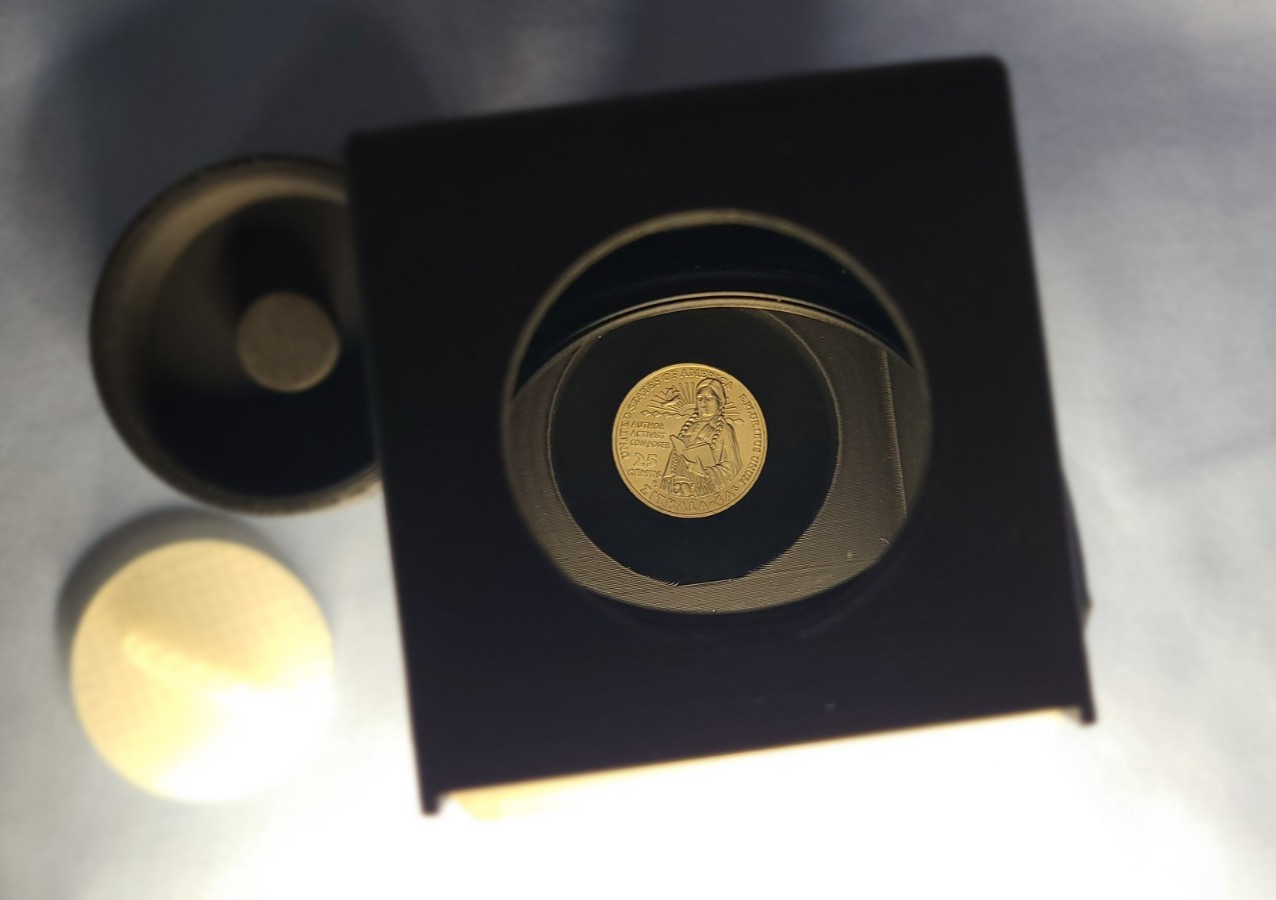 Axial Lighting Cube with diffuser for coin photography with Pro Photo Glass