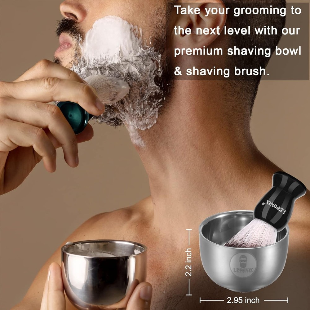 Shaving Kit for Men, Include Soap Brush, Shaving...