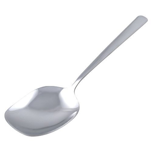 Town 22806-8-1/4" Solid Stainless Steel Serving Spoon Silver