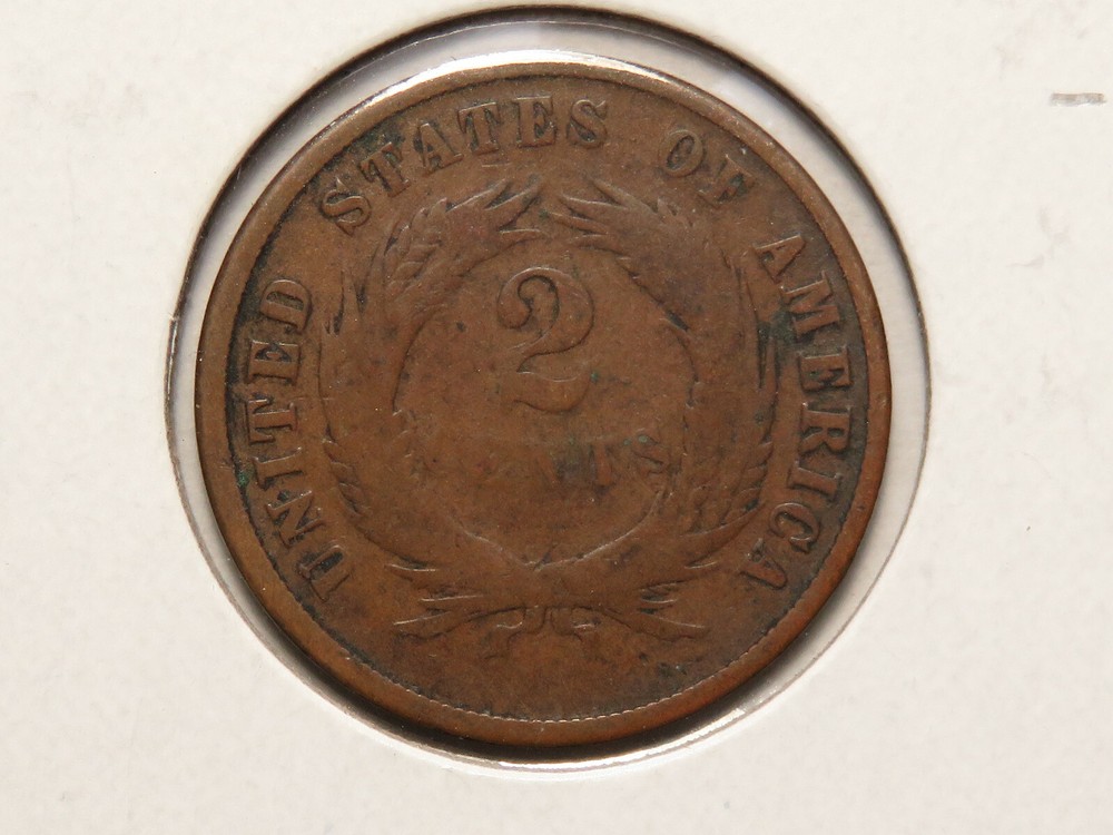 1868 US Two Cents, VG