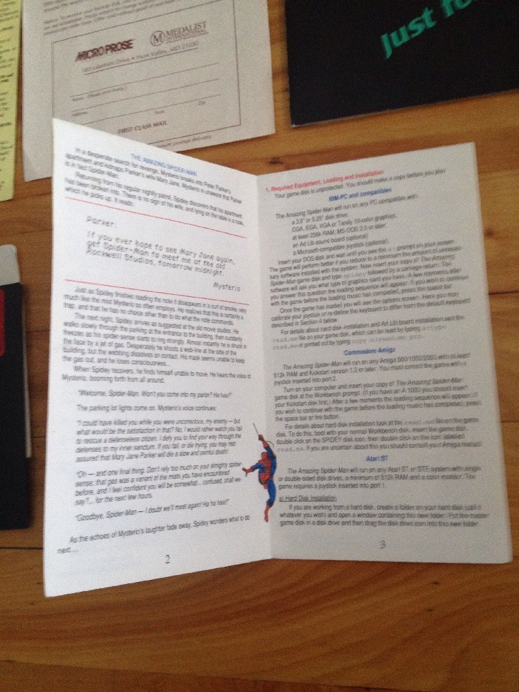 Spiderman Paragon Software 1990