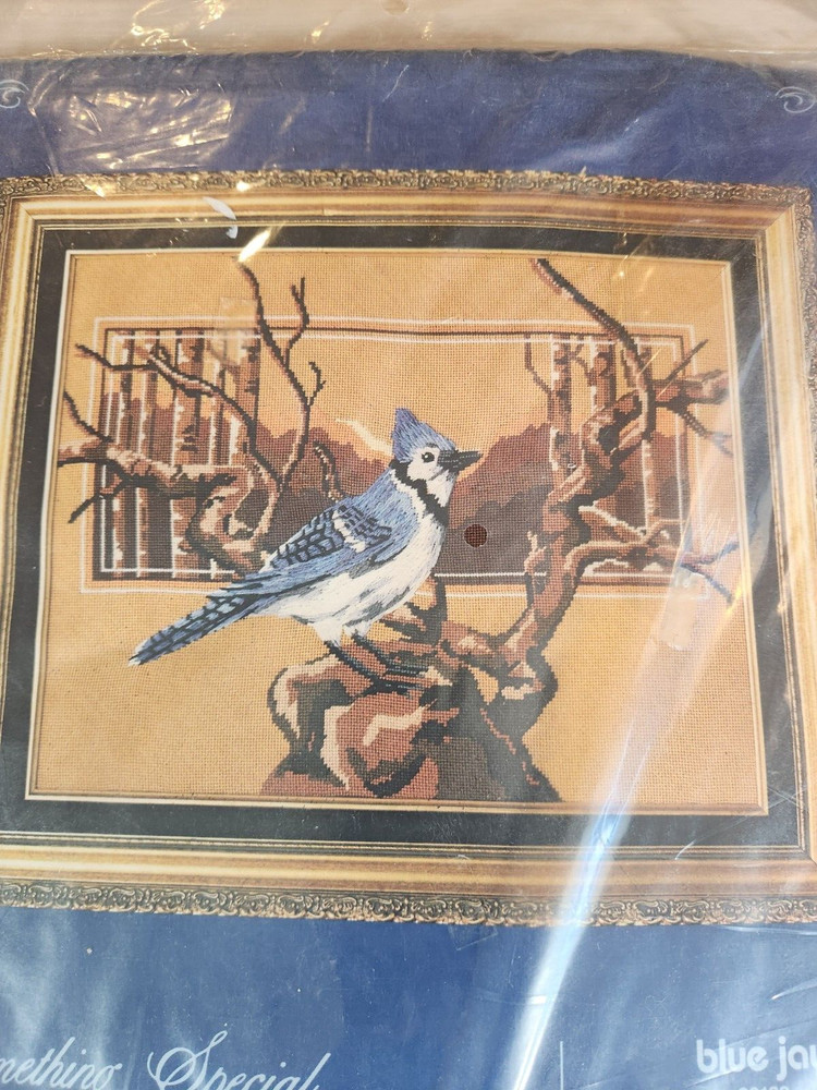 Something Special Needlepoint Kit Blue Jay #30132 20" x 16"