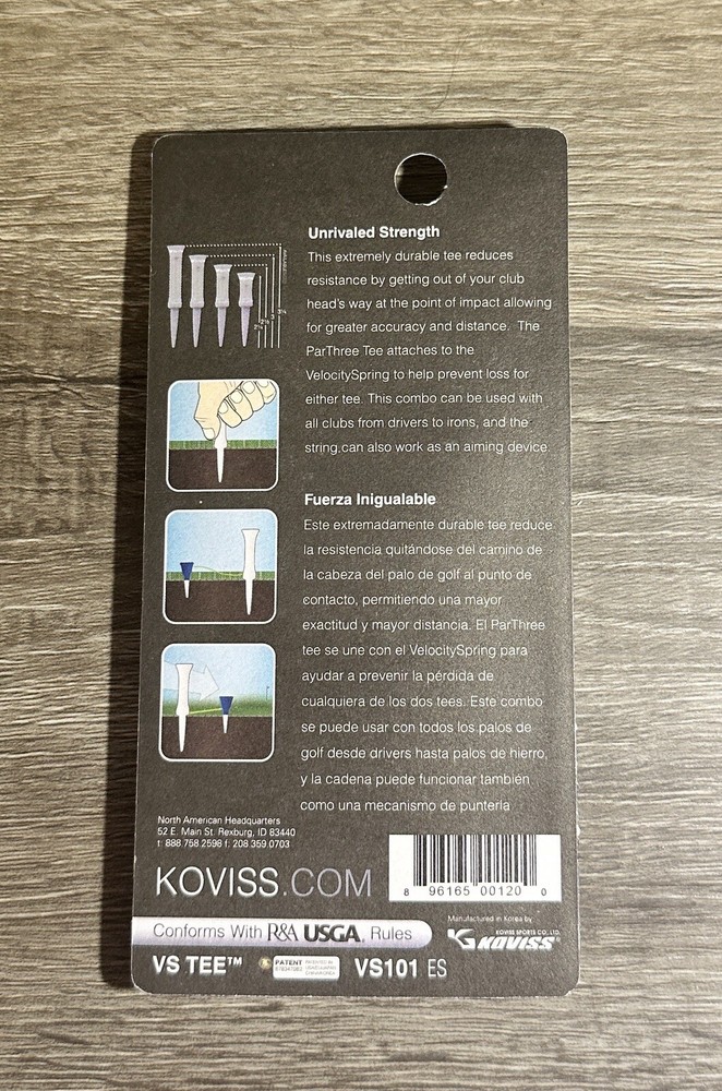 KOVISS Velocity Spring Golf Tees VS101