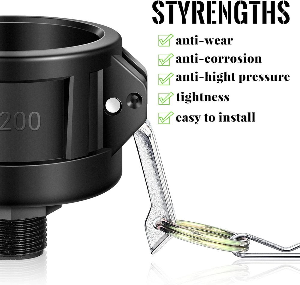 Leak-Proof 2" IBC Camlock Adapter for 3/4" Hose - Trusted Polypropylene Material