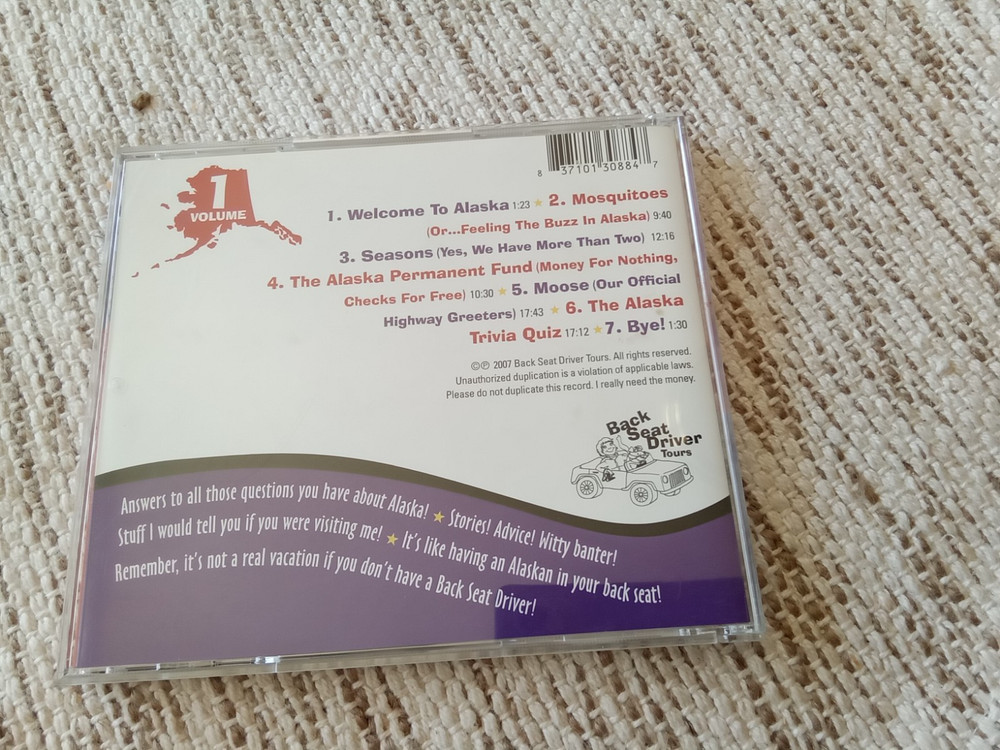 Allaska CD "Backseat Driver Tours" With Kathy Ross