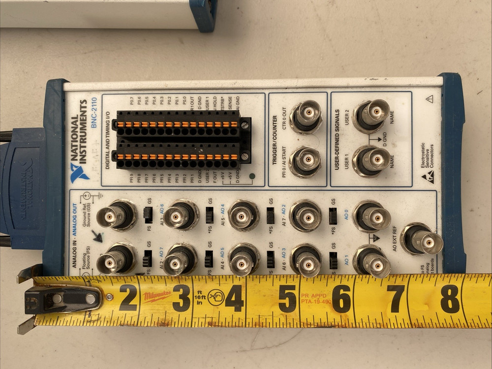 National Instruments BNC-2110 Shielded Connector Block Unit 185124F-01 Module