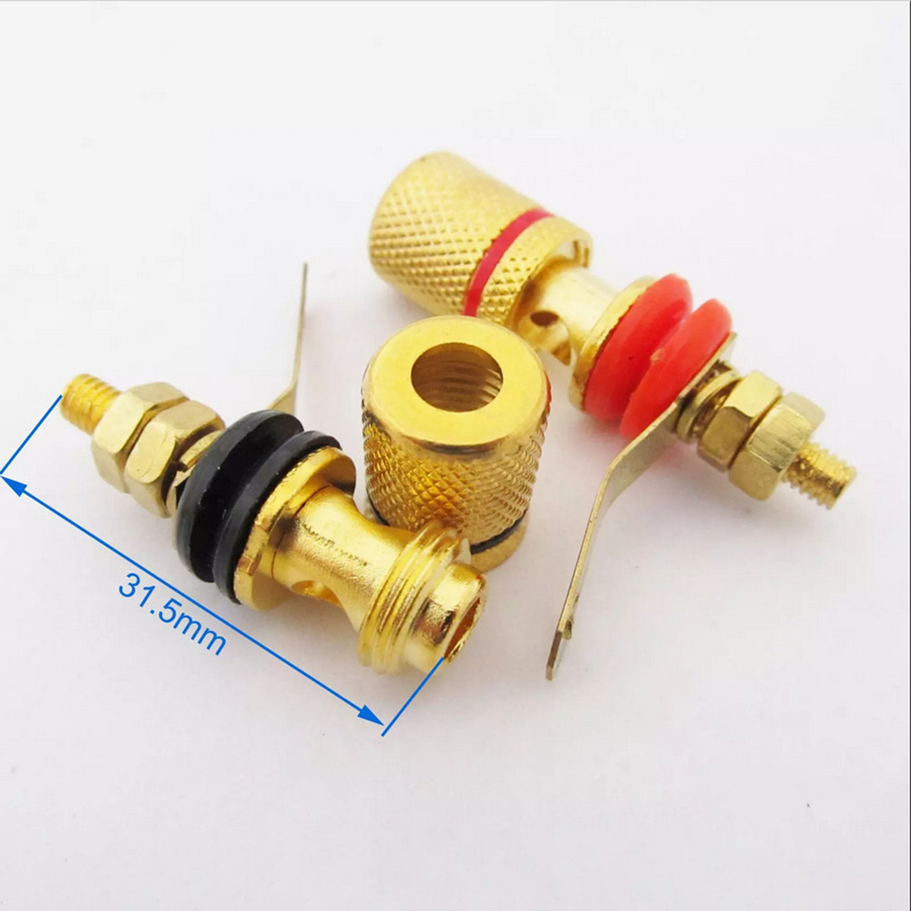 10pack 4mm Amplifier Speaker Terminal Binding Post Banana Plug Socket Connector