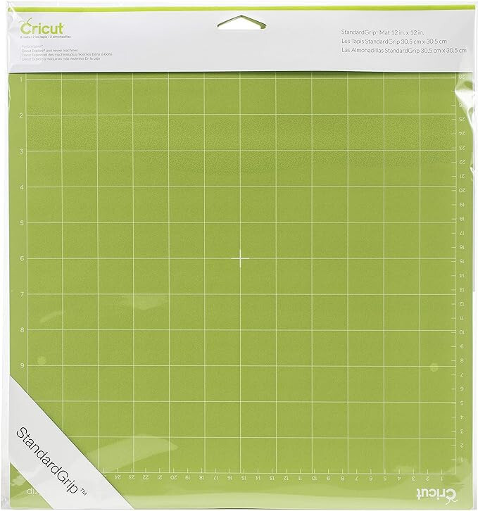 Cricut StandardGrip Machine Cutting Mats 12in x 12in, 2 Pack