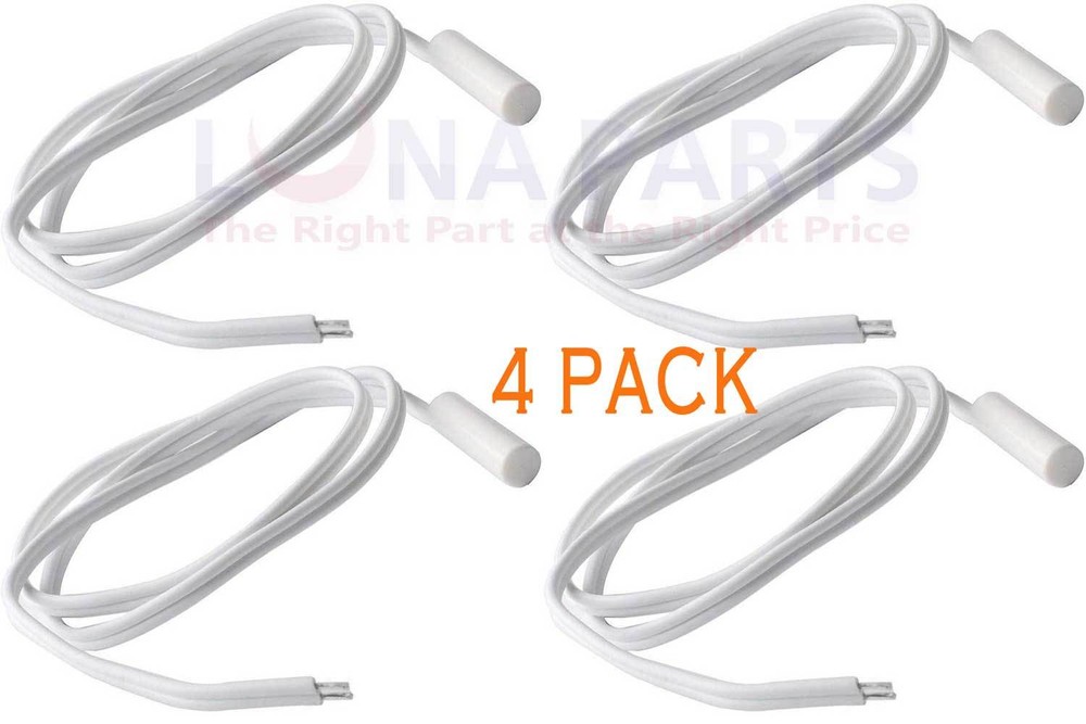 WR55X10025 Temperature Sensor for General Electric Kenmore Refrigerator 4 Pack