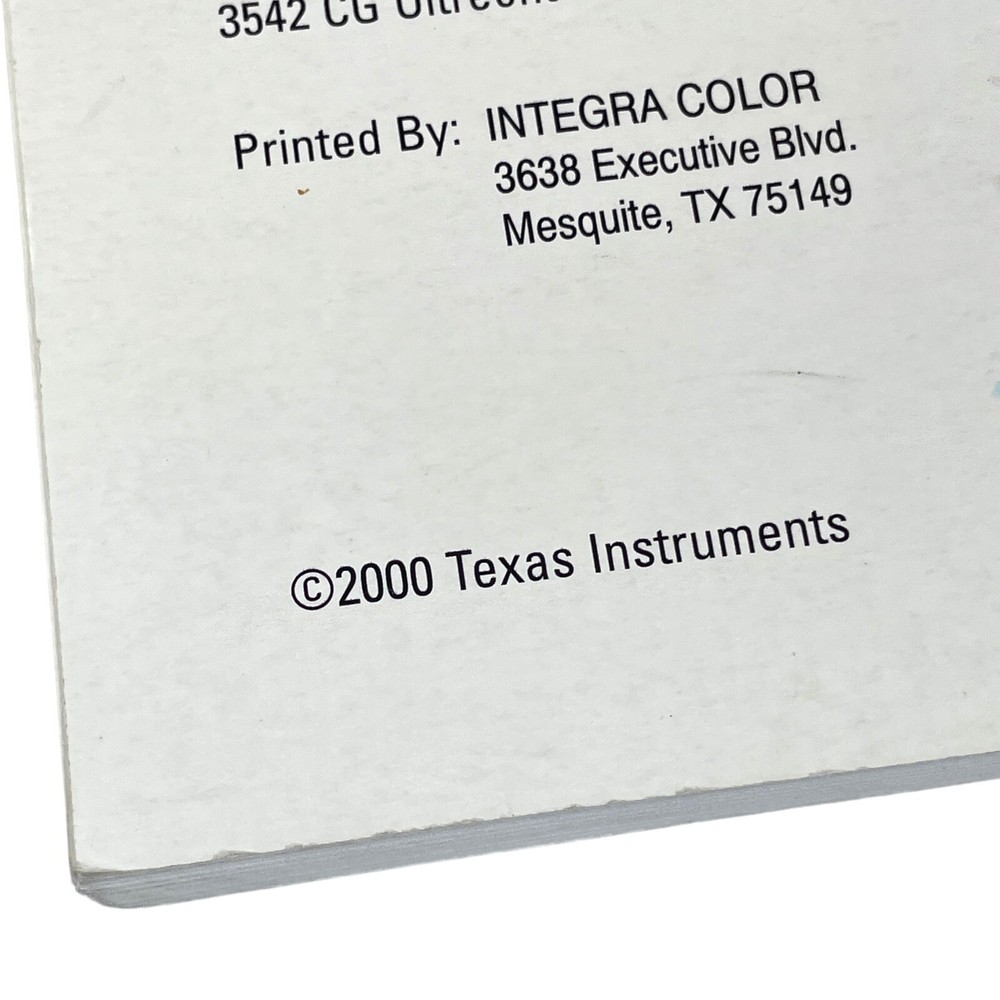 Texas Instruments Getting Started w CBL 2 System USER'S MANUAL Lab Data Collecti