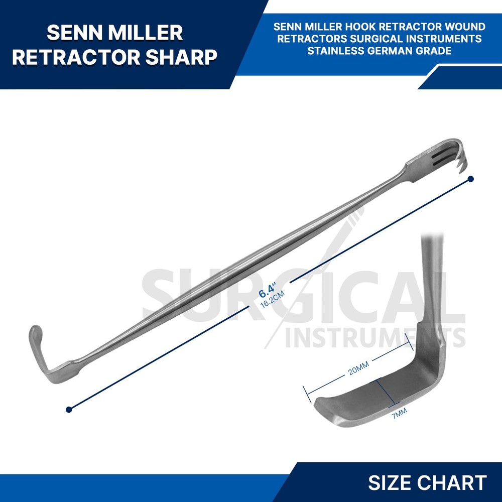 SENN Muller Retractor Plastic Dermal Surgical Instruments Stainless German Grade