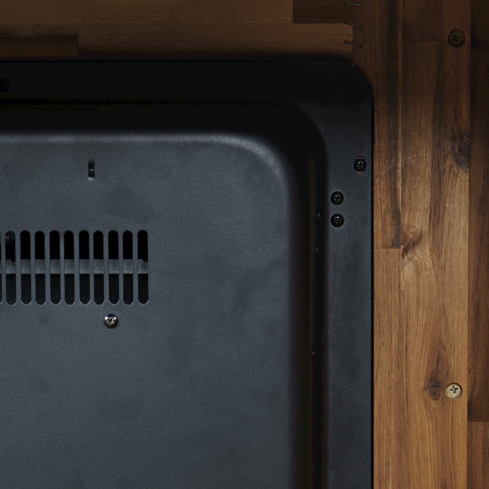 Fairview Modern Transitional 32" Chevron Electric Fireplace Console TV Stand