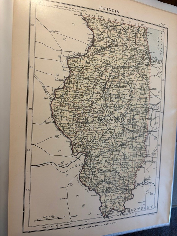 Encyclopedia Brittanica State Map Lot (18)