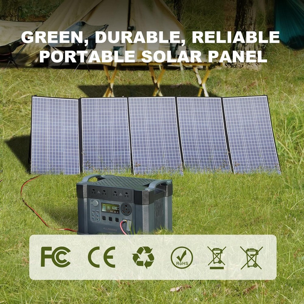 ALLPOWERS SP037 400W Portable Solar Panel Waterproof Foldable For Power Station