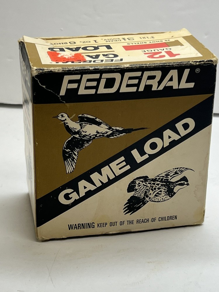 FEDERAL - 12 GAUGE - GAME LOAD - SHOTGUN SHELLS - EMPTY box - #3