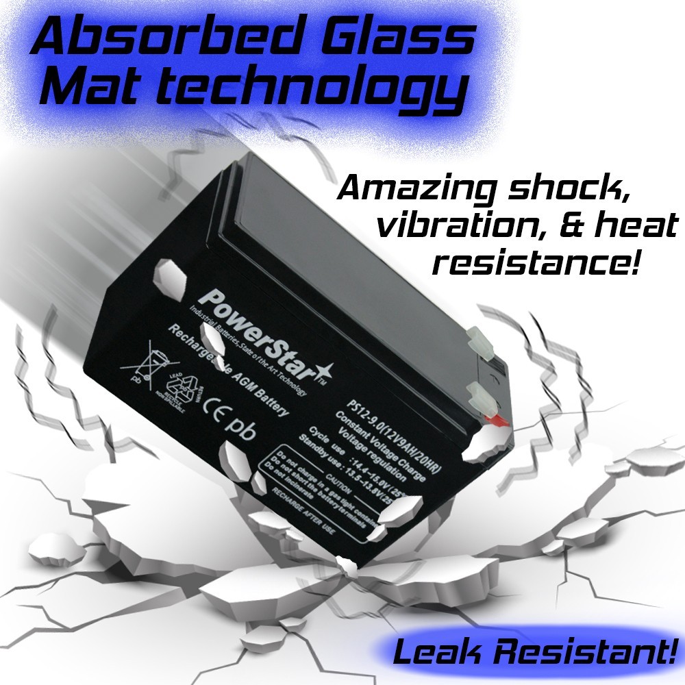 12V 9AH sla PowerStar replacement for exp1290
