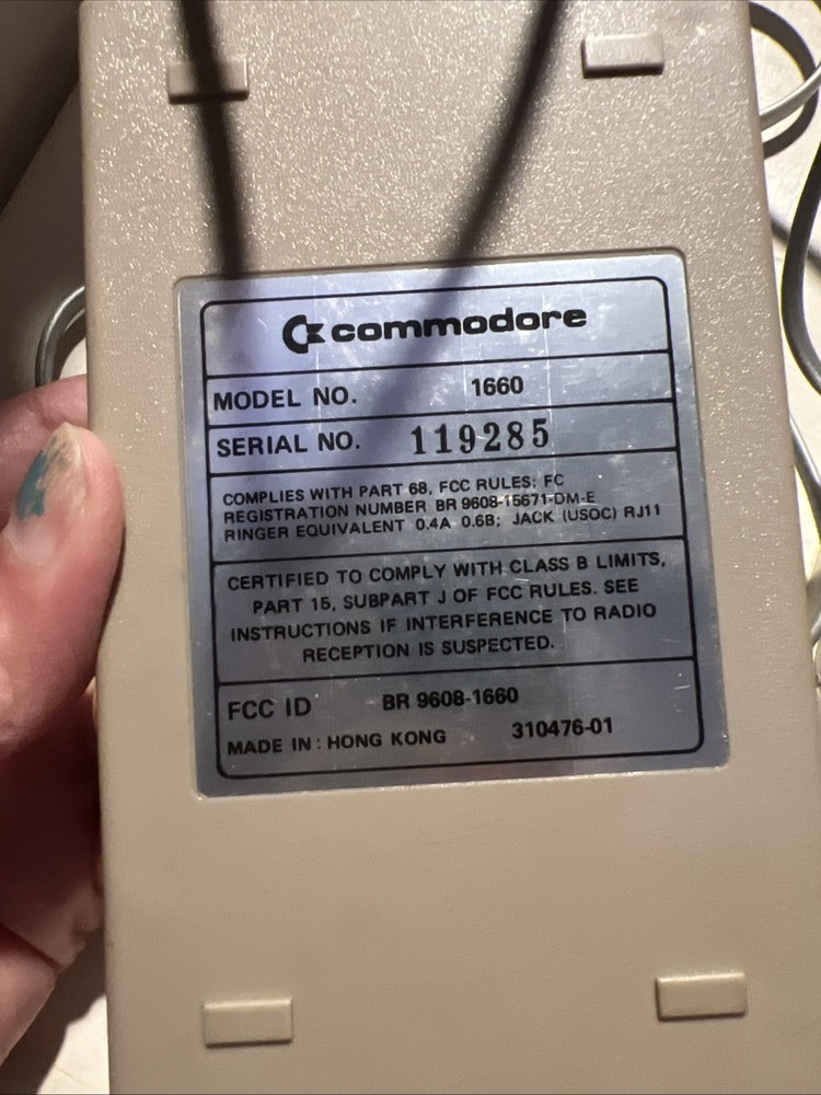 Vintage Commodore Computer 300 Modem (2) With Box and instructions Untested