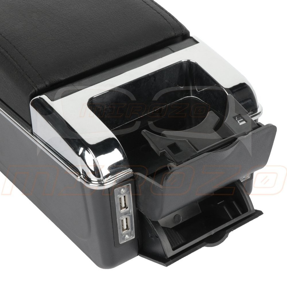 For Nissan Juke 2010-2015 Front Leather Console Container Armrest Storage Box