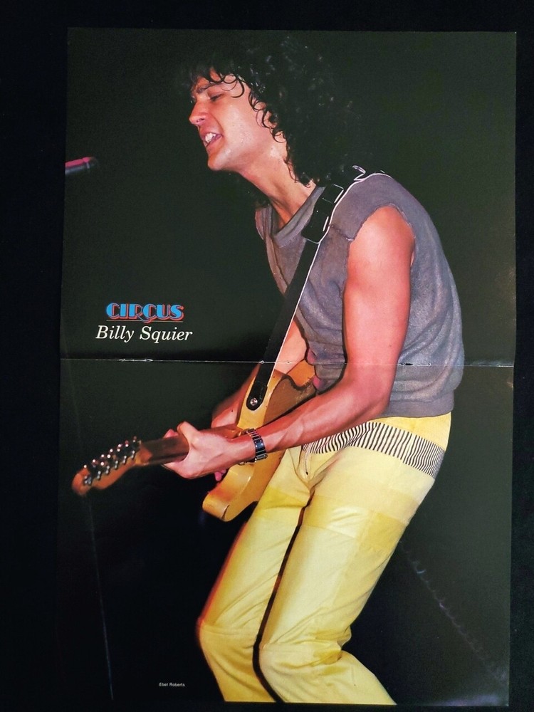 1981 Billy Squier -Circus Magazine Vintage Centerfold Poster-music ORIG.
