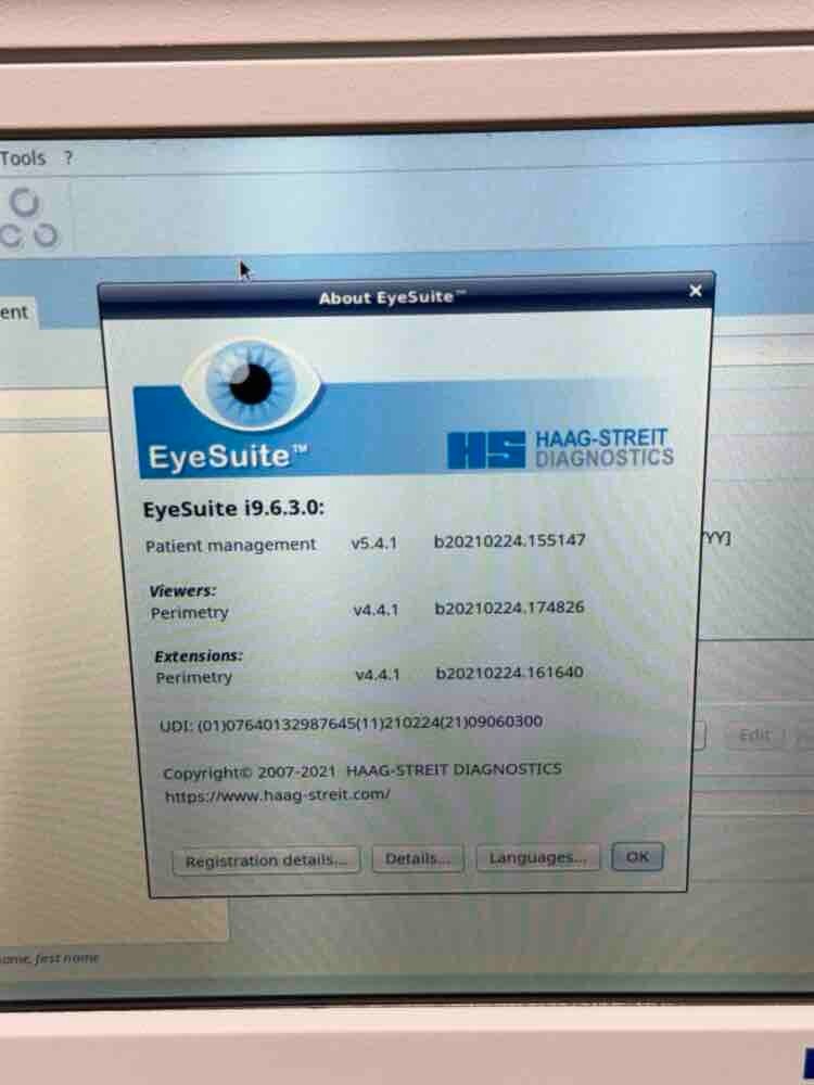 HAAG-STREIT OCTOPUS 600 Perimeter EyeSuite Software