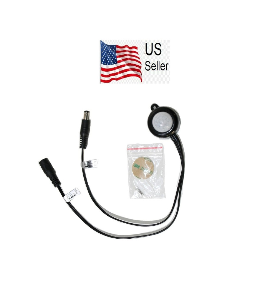 PIR +12V Sensor Smart Light Switch IR Motion Detector Closet Car Timer 2~360 Sec