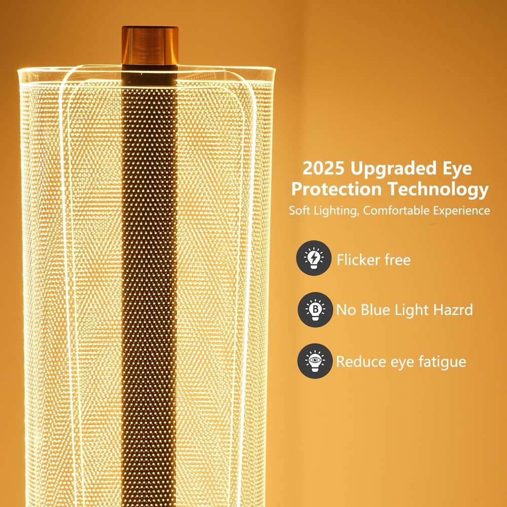 Modern Floor Lamp Dimmable Standing Lamp With Remote Control Stepless Adjustable