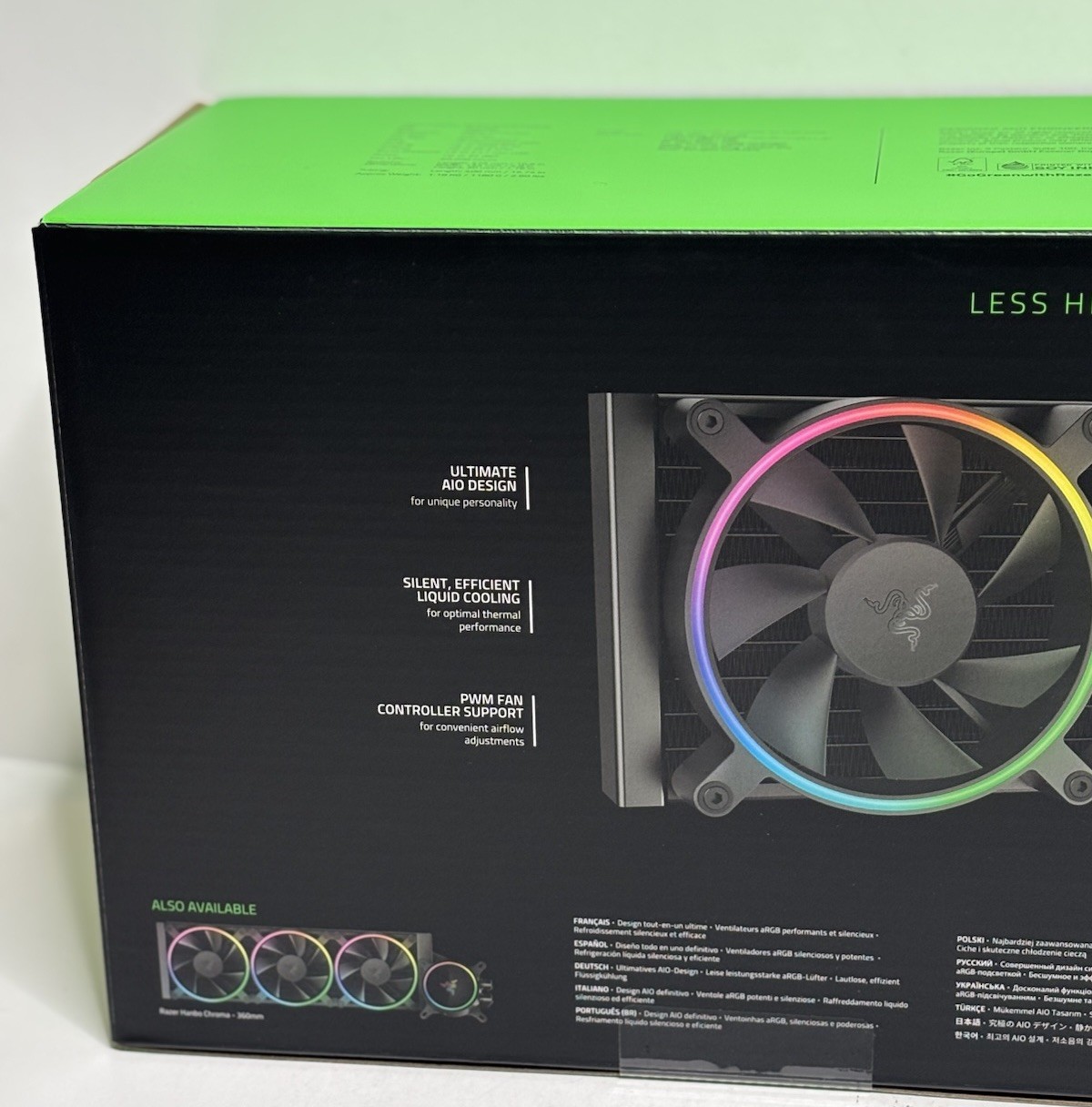 Razer Hanbo Chroma RGB AIO 240MM Intel LGA 1851/1700/1200 & AMD AM4 (NEW IN BOX)