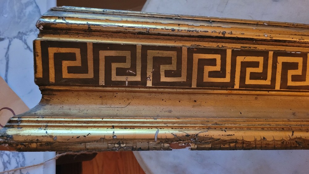 Gilt Wood Lintel pediment cornice Valence eyebrow Architectural