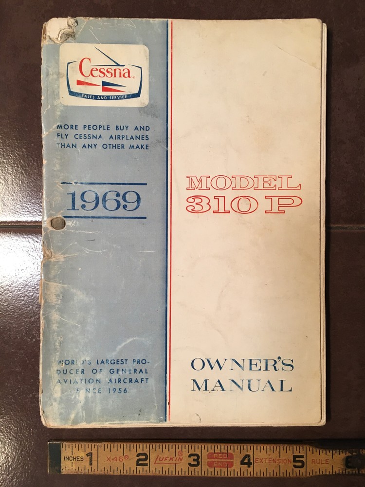 1969 Cessna 310P Owner's Manual